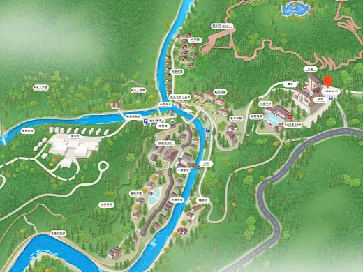 承留镇结合景区手绘地图智慧导览和720全景技术，可以让景区更加“动”起来，为游客提供更加身临其境的导览体验。